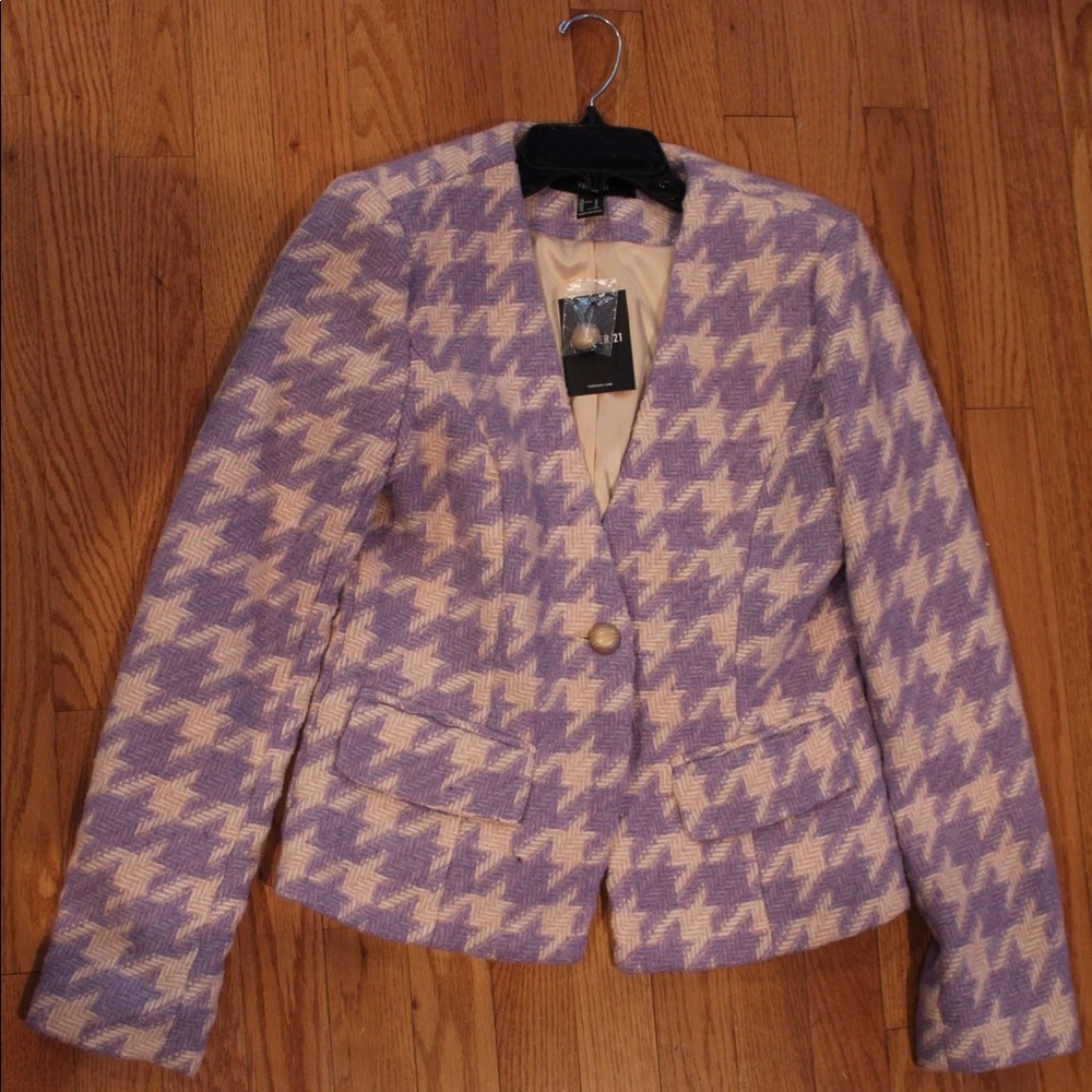 Purple & Cream Woman’s Blazer